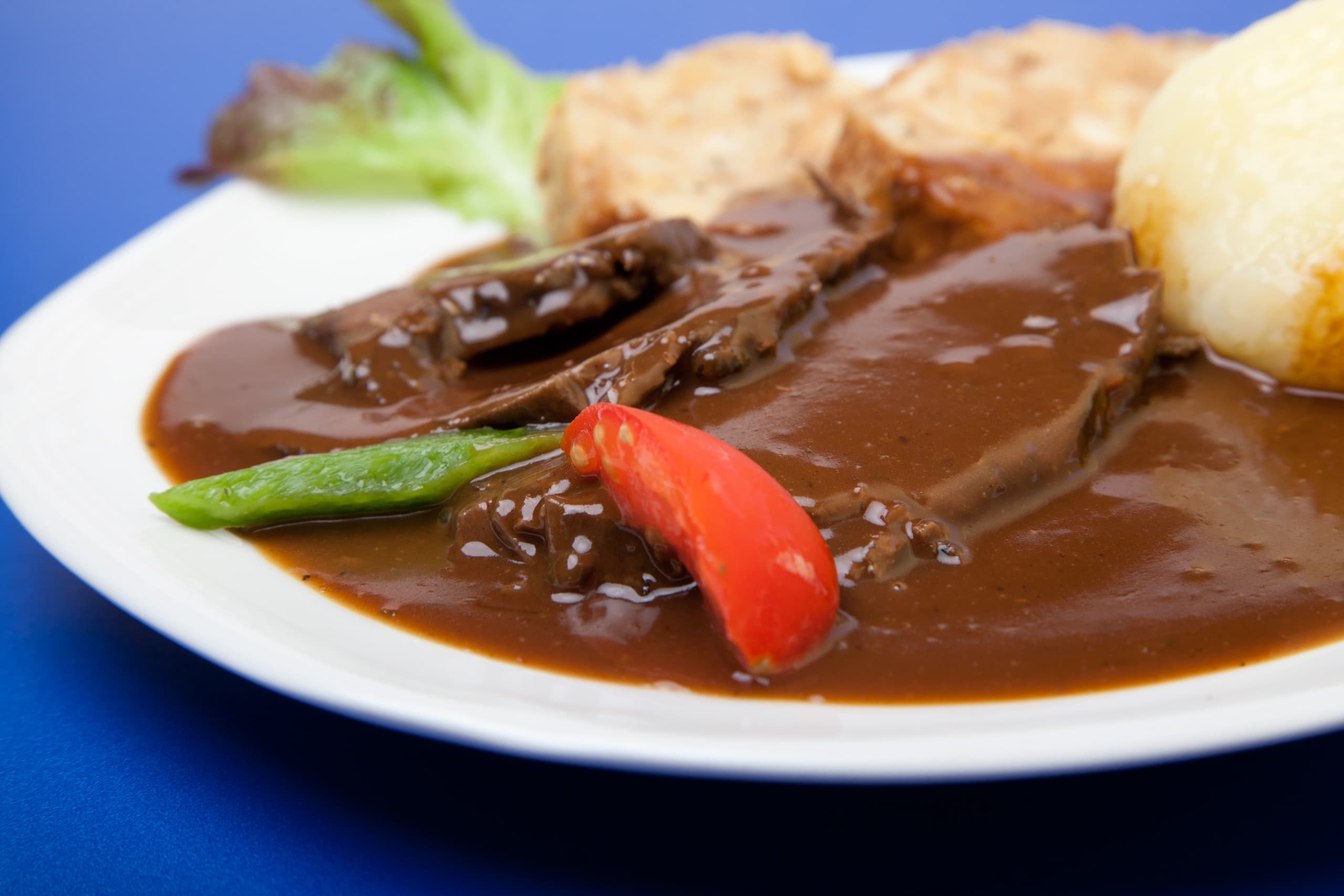 Sauerbraten mit Klößen